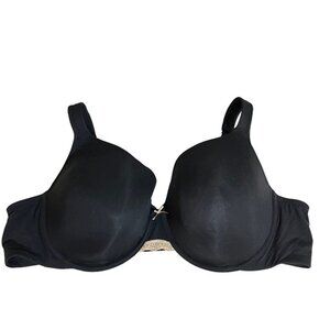 40% off! Cacique bra women's 48C black lightly lined full coverage bow